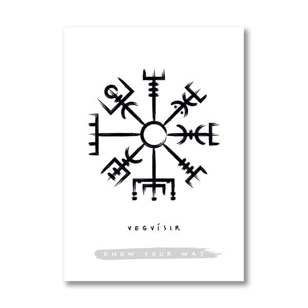 Affiche Viking - Vegvisir Vegvisir / 13 x 18 cm