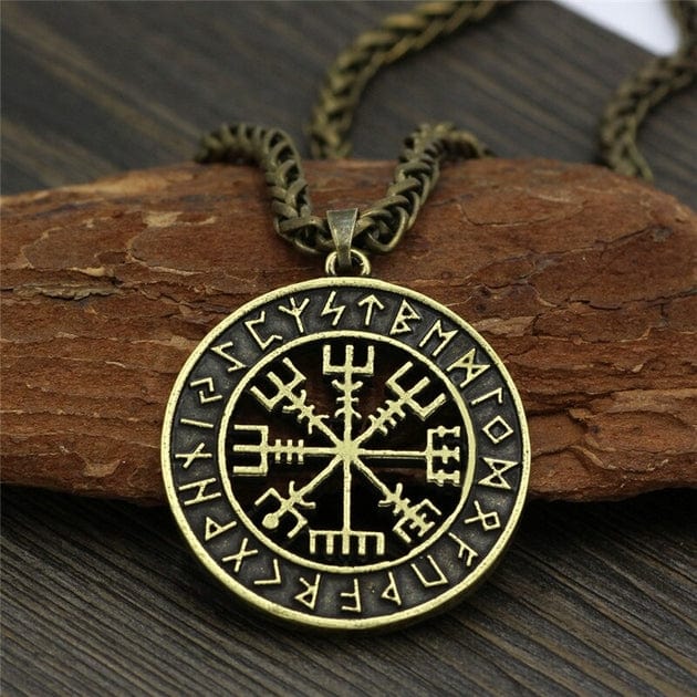 Amulette Vegvisir, la boussole viking Or