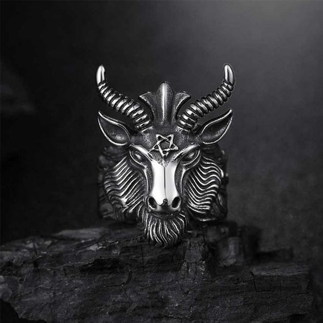 Bague Baphomet Argent / 7