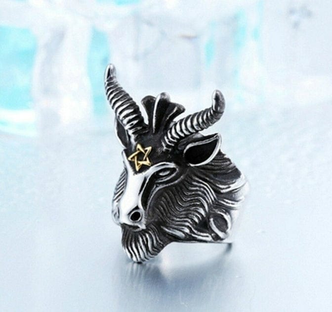 Bague Baphomet Or / 7