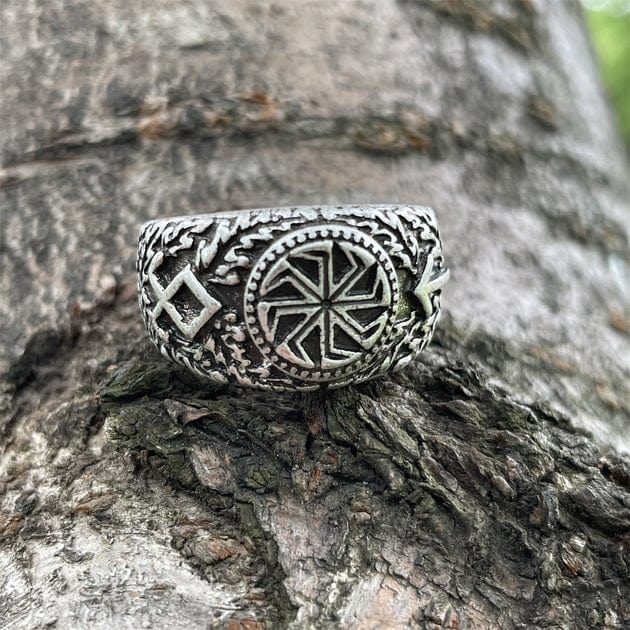 Bague Kolovrat - Symbole Viking Argent