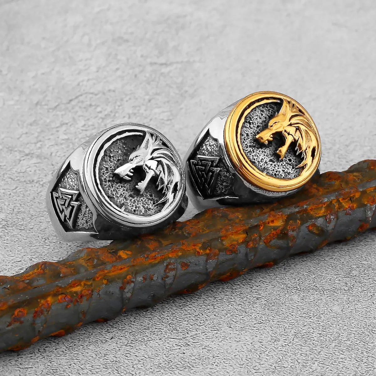 Bague Loup viking