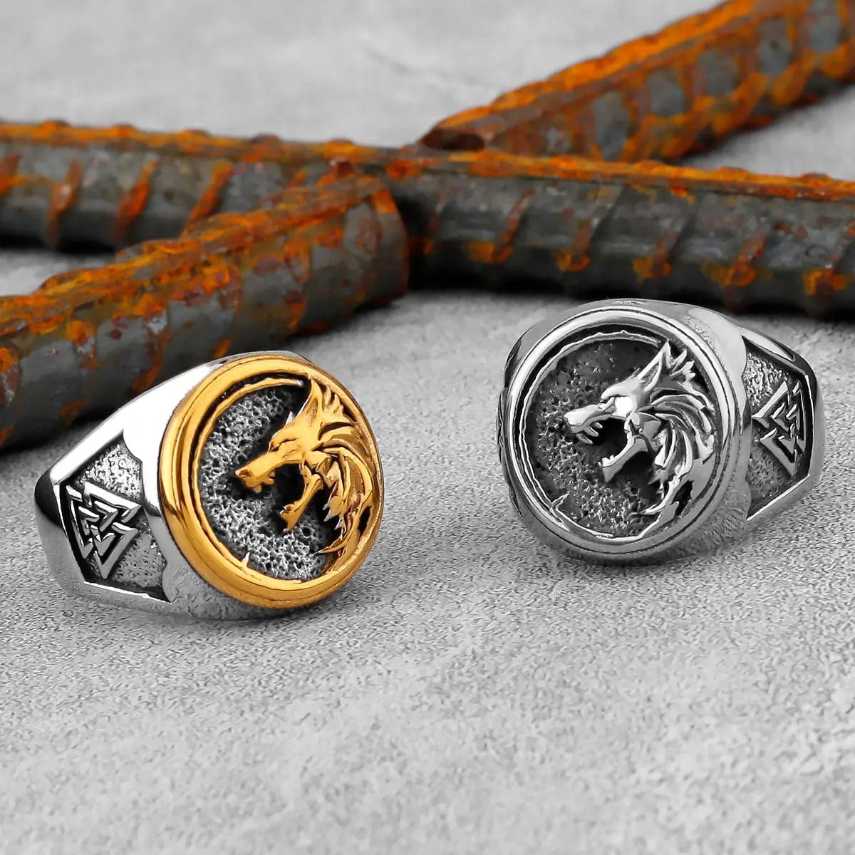 Bague Loup viking