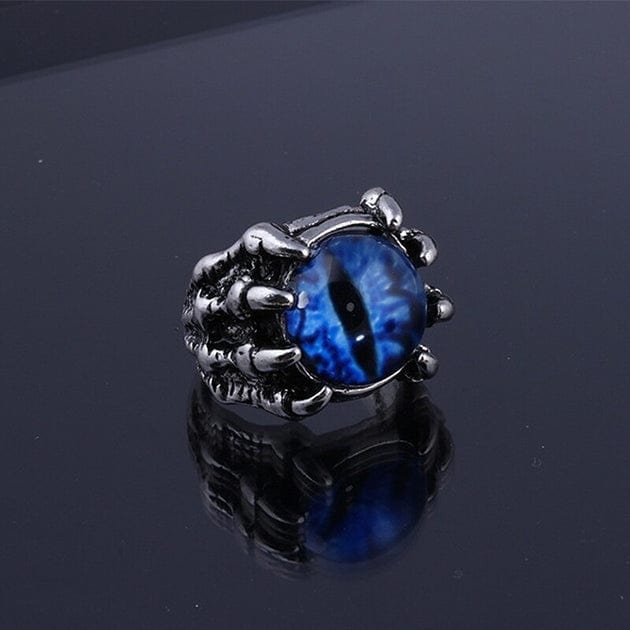 Bague œil de Dragon Bleu