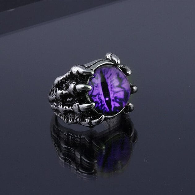 Bague œil de Dragon Violet