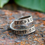 Bague Runes Viking Ajustable - Vignette | Médiéfan