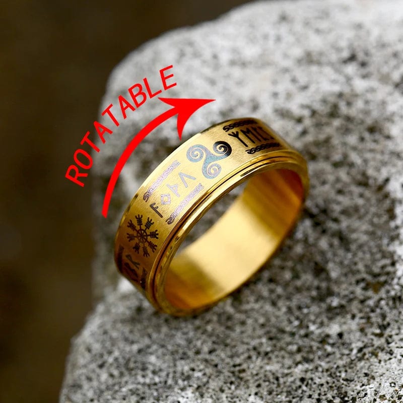 Bague Viking Anti-Stress Doré / 7