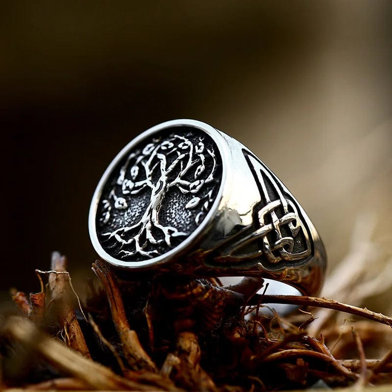 Bague Viking Yggdrasil, l'arbre monde