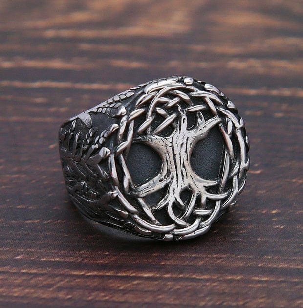 Bague Yggdrasil, l'Arbre Monde Viking