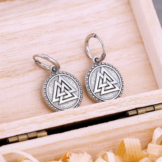 Boucle d'Oreilles Valknut