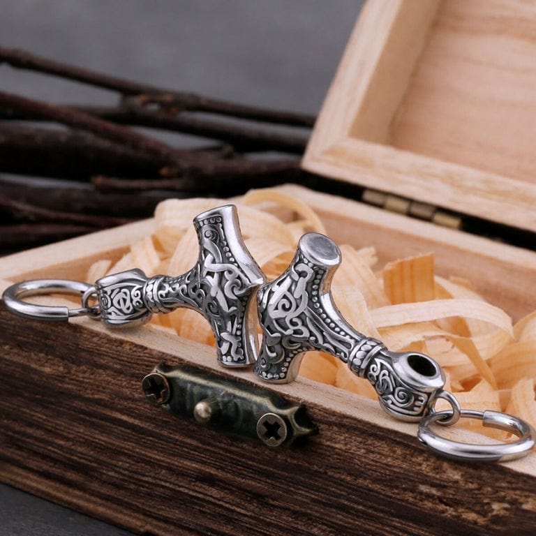 Boucles d'Oreilles Mjölnir