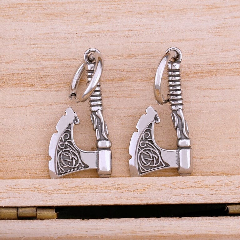 Boucles d'Oreilles Viking Haches