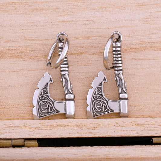 Boucles d'Oreilles Viking Haches