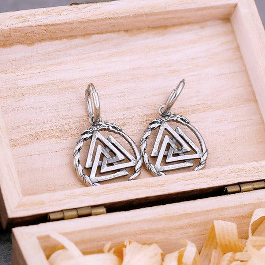 Boucles d'Oreilles Viking Valknut