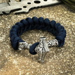 Bracelet à corde Viking Argenté - Mjolnir - Vignette | Médiéfan