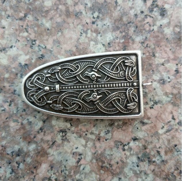 Broche Viking – La danse des Dragons Argent