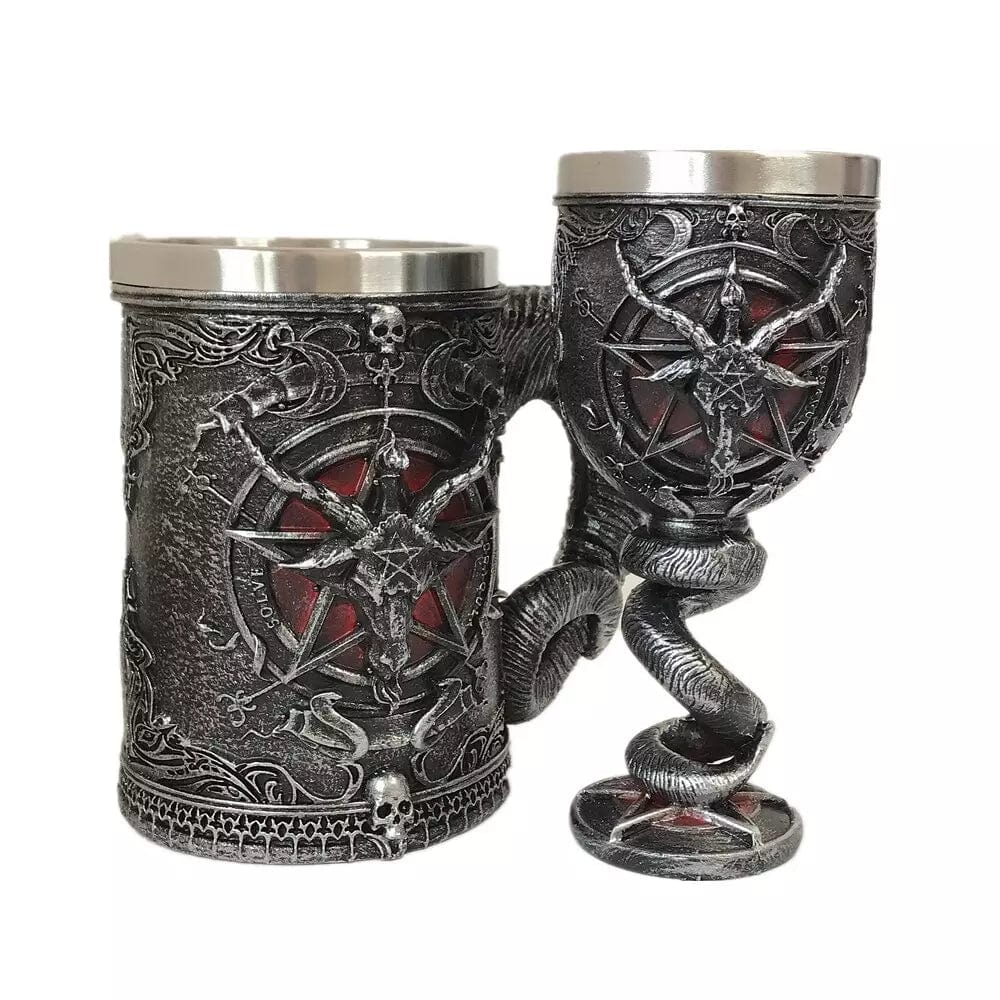 Chope & Verre de Baphomet Chope + Verre