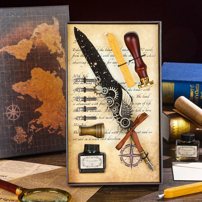 Coffret Calligraphie Steampunk Noir