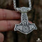 Collier Marteau Thor & Fenrir Argent