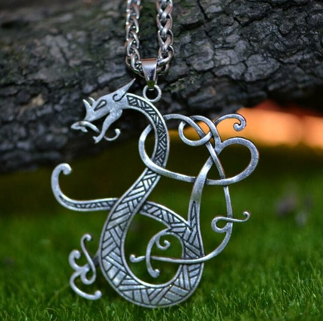 Collier Viking - Dragon Scandinave Chaîne