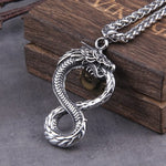 Pendentif Dragon Viking - Ouroboros Infini - Vignette | Médiéfan